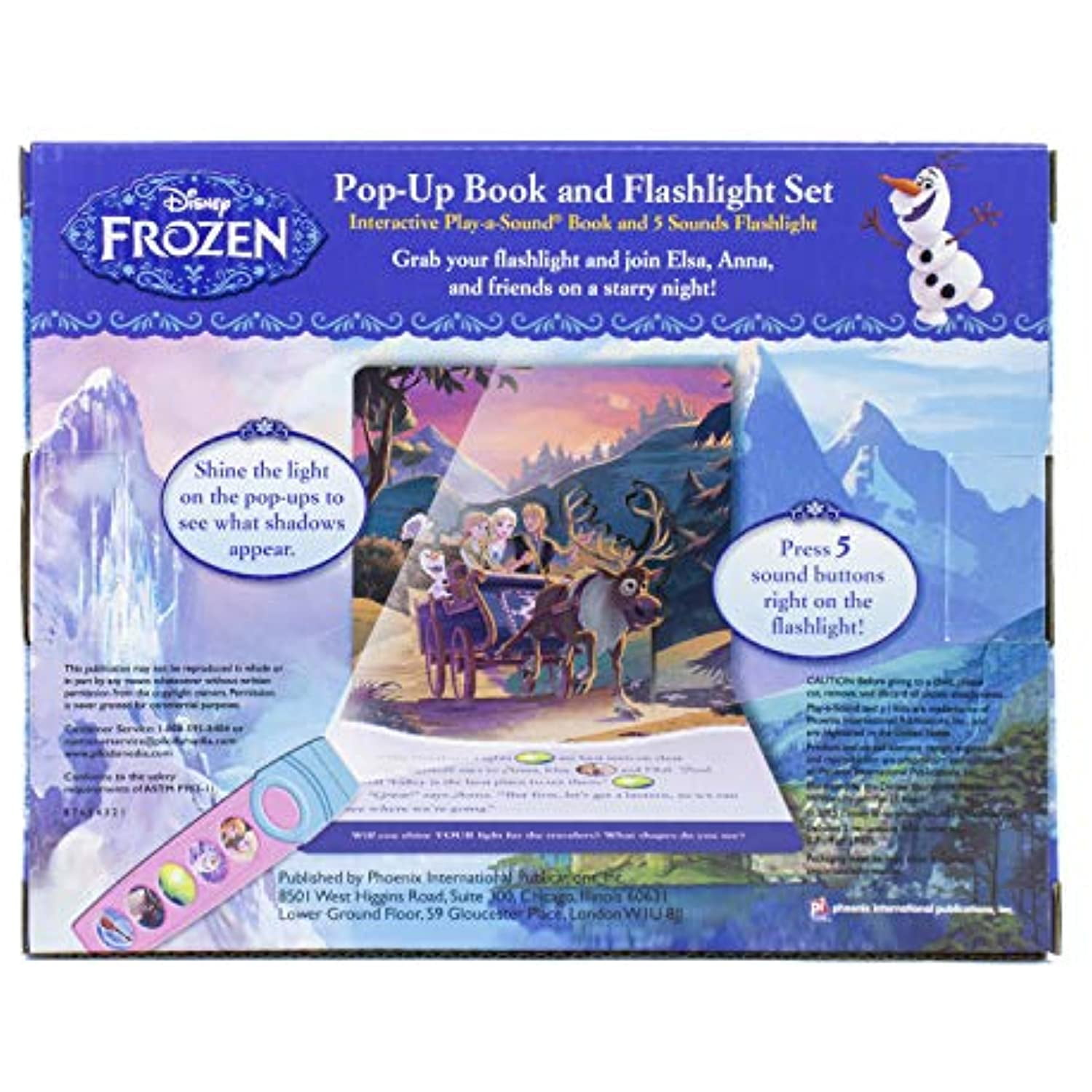 Disney Frozen: Pop-Up Book and 5-Sound Flashlight Set
