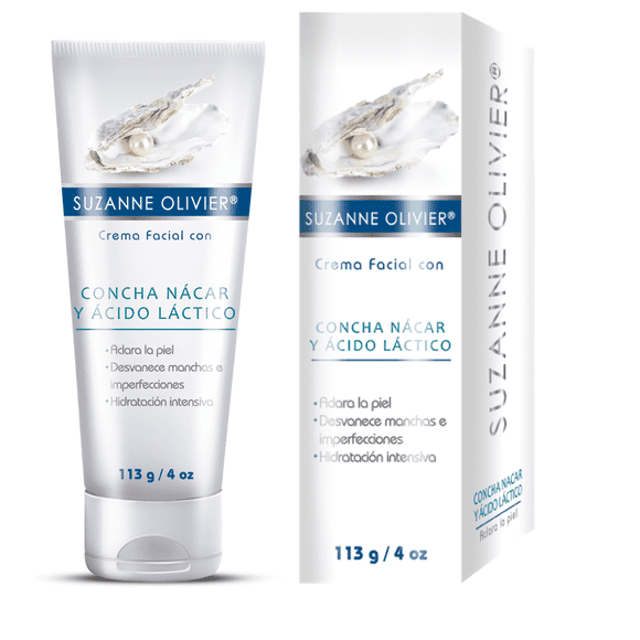 Crema Cóncha Nácar Suzanne Olivier con Acido Lactico 113 g