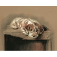 thumbnail image 2 of Dawson, Lucy 18x15 Gold Ornate Wood Framed with Double Matting Museum Art Print Titled - Terrier, Baggage, 2 of 4
