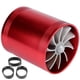 thumbnail image 2 of BR Turbonador de entrada de aire BRI turbina de doble Ventilador supercargador ahorro de combustible de gas color rojo, 2 of 9