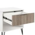 thumbnail image 5 of DUMBO 1.0 Nightstand from Engineered Wood in Off White and Rustic Grey- Set of 2, 5 of 11