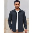 thumbnail image 2 of COOFANDY Mens Lightweight Button Down Shirt Jacket Casual Shacket Overshirt, 2 of 5