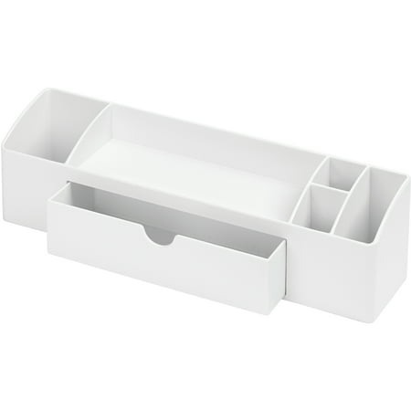 Med Opaque Box - InterDesign Med+ Storage Box Organizer, White