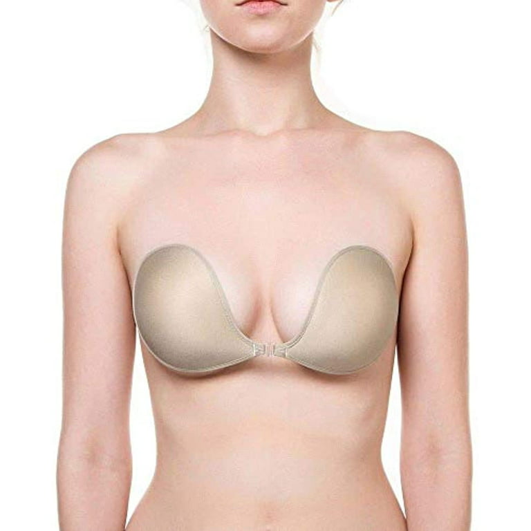 NuBra L398 Push Up Plunge Adhesive Bra Cup A B C D E Bragel Made in USA NEW  2017