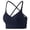Black, variant on Sports Bra for Women Breathable Workout Bra for Gym Wireless Seamless Bralette Lined T-Shirt Bra with Racerback & Built-In Support Adjustable Cross Back Non-Padded Everyday Sports Bra for A-C Cup