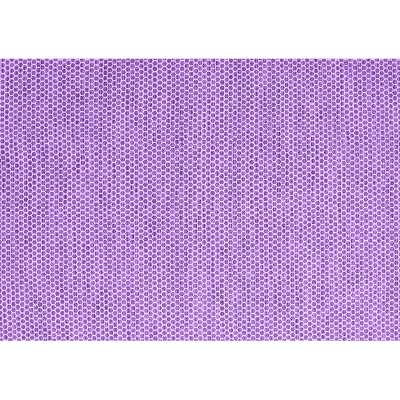 Ahgly Company Indoor Rectangle Abstract Purple Contemporary Area Rugs, 2' x 5'
