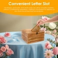 thumbnail image 5 of Wooden Wedding Card Box with Slot Lid Decorations for Reception for Wedding Gifts Money Baby Bridal Shower Graduation - Standard Size, 5 of 13
