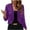 Purple, variant on Otntypg Sequin Blazer for Women Sparkly Sequin Cropped Jacket Long Sleeve Open Front Sequin Cardigan Glitter Short Coats Black L