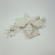 thumbnail image 1 of Flor Nupcial De Del cabellero Clip Diamante Cristal Casco Plata Hugo Pernos de pelo, 1 of 10