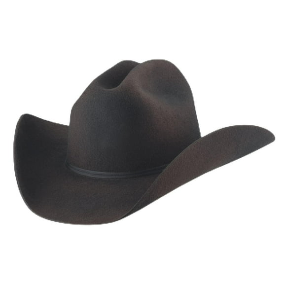 Generic Bullhide Rodeo Round Up Felt Montana Ranch 4X Cowboy Hat in Size 6 3/4, Chocolate Distressed
