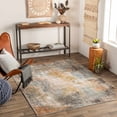 thumbnail image 4 of Hauteloom Maranding Living Room, Bedroom Area Rug - Contemporary - Aqua, Off White, Mustard - 9'2" x 12', 4 of 6