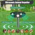 thumbnail image 2 of Repelente de animales Nacoman Solar Ultrasonic Outdoor Impermeable, 2 of 7