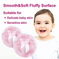 thumbnail image 3 of Large Body Powder Puff, Soft & Furry Puff With Ribbon Handle( Puff(2pcs/pink)), 3 of 5
