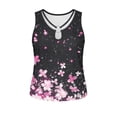thumbnail image 6 of Favoffer Women's Printed Blouse V Neck Sleeveless Tank Lightweight Loose Fit Summer Daily Inner Outer Casual Top, 6 of 6