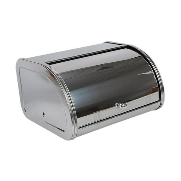 Caja de pan de metal Contenedor de almacenamiento de cocina Panera portátil multiusos Pan Espejo