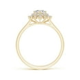 thumbnail image 2 of ANGARA Natural 0.38 Ct. Diamond Side Stone Ring in 14K Yellow Gold for Women (Ring Size: 11.5), 2 of 10