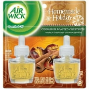 Air Wick Homemade Holiday Cinnamon Roasted Chestnuts Scented Oil Air Freshener Refills, 1.35 Fl. Oz., 2 Count