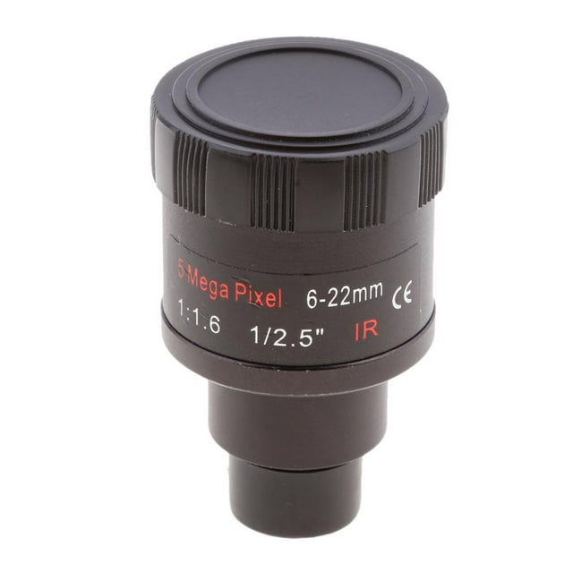 Lente De Cámara Varifocal De 6 Megapíxeles 6-22 Mm Para Cámaras De Seguridad Baoblaze Lente de cámara infrarroja de 5MP