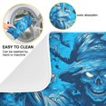 thumbnail image 2 of Dish Drying Mat Kitchen Pad Large Counter Absorbent Dish Mats Drainer Blue Evil Skeleton, 2 of 8