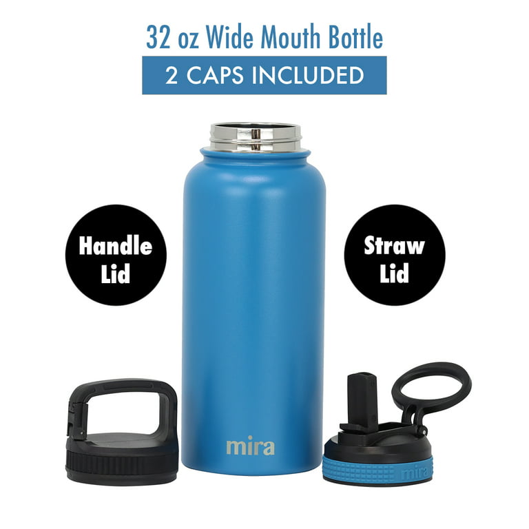 Genuine Thermos Brand 35 Oz Hot Cold Beverage Bottle 2 Cups - Blue - Free  Ship!