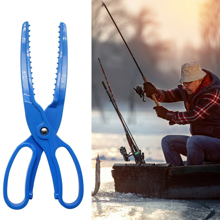HAUSHOF Aluminum Fishing Pliers and Fish Lip Gripper, Stainless Steel Multi-function Fishing Pliers Hook Remover with Tungsten Carbide Cutters, Coiled
