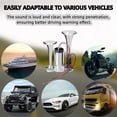 thumbnail image 6 of 12V 150DB Air Horn Dual Trumpets,Super Loud Air Horn for Truck, Dual Electric Air Horns Kit for Vehicles- With Compressor, Applicable for Cars, SUVs, Motorcycles, Trains Boats (silver), 6 of 7