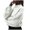 White, variant on Aoochasliy Womens Sweaters Pullover Clearance Casual Thick Needle O-Neck Pullover Sweater