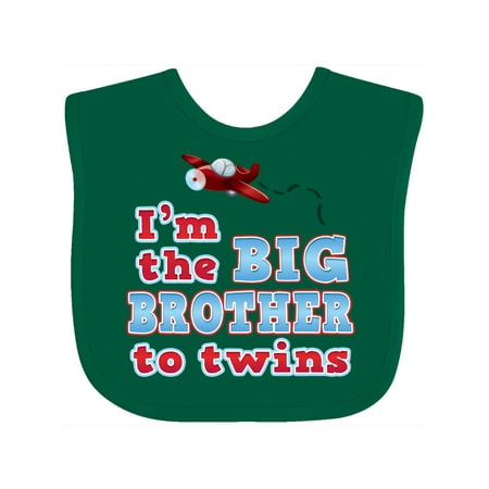 

Inktastic I m the big brother to twins. Gift Baby Boy Bib