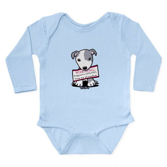 CafePress - Vital Signs: HAPPINESS Long Sleeve Infant Bodysuit - Long Sleeve Cotton Baby Bodysuit