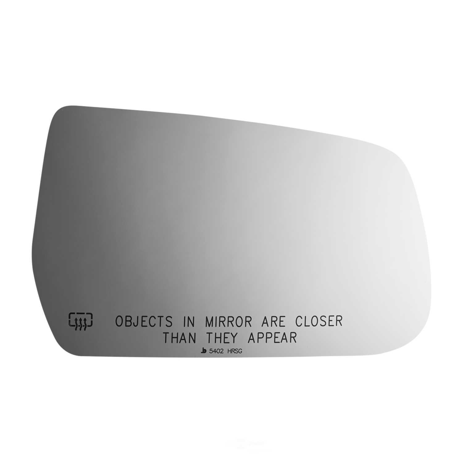 Burco Side View Mirror Replacement Glass with Motor Mount Plate - Clear Glass - 5402HRSG