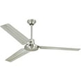 thumbnail image 2 of Ciata Lighting Industrial 56 Inch Three Blade Indoor Ceiling Fan, with Steel Blades - Brushed Nickel, 2 of 3