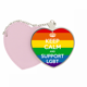 thumbnail image 1 of Rainbow transexuales bisexuales bandera ilustracion Bolsa de viaje Mirror maquillaje corazón rosa, 1 of 4