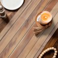 thumbnail image 3 of Lemon Wreath Table Runner 72 Inches, Summer Yellow Fruit Leaves Wooden Grain Bed Runner Dresser Scarves Tabletop for Indoor Outdoor Parties/Ceremony/Banquet, 14" x 72", 3 of 9