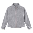 thumbnail image 2 of Mifsaly Boys Girls Fleece Jacket Full Zip Long Sleeve Stand Collar Kids Toddler Warm Coats Comfortable Casual Fall Winter Outerwear, 2 of 5