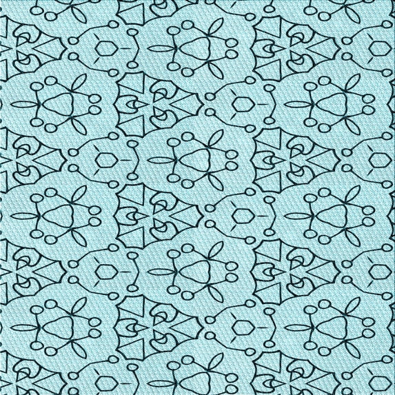 Ahgly Company Machine Washable Indoor Square Transitional Seafoam Green Area Rugs, 4' Square