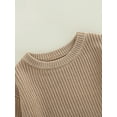 thumbnail image 5 of Bagilaanoe Newborn Baby Girl Boy Knit Rompers Sweater Long Sleeve Bodysuit 3M 6M 9M 12M 24M Infant Fall Winter One Piece Jumpsuit, 5 of 8