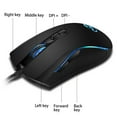 thumbnail image 4 of DEBGFS Gaming Mouse Wired, 7 Buttons, RGB Backlit, 3200 DPI Adjustable, Comfortable Grip Ergonomic Optical PC Computer Gaming Mice with Fire Button - Black, 4 of 8