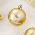 thumbnail image 5 of Tzou 65pcs Christmas Ball Ornaments Set for Christmas Home Indoor Tree Decorations, Gold & White, 5 of 7