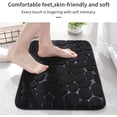 thumbnail image 2 of Memory Foam Bath Mat Cobblestone Bathroom Rugs Super Water Absorbent Bath Mats for Bathroom Machine Washable Bath Rugs(17 x 24 ,Black), 2 of 11