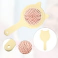 thumbnail image 3 of Unique Bargains 1pc Women Cat's Ears Airbag Hair Comb for Straight Curly Thick Wet Hair Yellow ABS TPR, 3 of 6