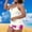 *D-Hot Pink, variant on Women's Plus Size Tankini Set with Built in Pads ,Adjustable Spaghetti Strap Two-Piece Swimsuit A-White,Women's Plus XL