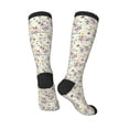 thumbnail image 4 of Daiia Sports Socks Cute Cow Printed Novelty Crew Socks for Men Women Knee High Socks Cotton Socks Soft & Breathable Support Unisex Socks, 4 of 9