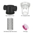 thumbnail image 2 of Uxcell Water Pump Strainer with 40 Mesh Stainless Steel Filter Screen, 3/4 Inch Pipeline Filter for Garden Hose Outdoor RV [Black], 2 of 6