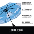 thumbnail image 6 of GORILLA GRIP Wind and Tear Resistant Compact Rain Umbrella, 11.5 inch Compact Size, Sky Blue, 6 of 10