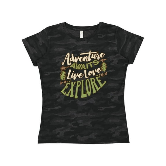 Inktastic Camping Hiking Trekking Adventure Women's T-Shirt