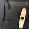 thumbnail image 2 of Troglfold Sink Faucet Cover Gold Faucet Cover for Bathroom/Kitchen Sink - Single Hole Deck Plate Escutcheon,9.92"X2.44"X0.39", 2 of 10