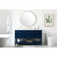thumbnail image 6 of Elegant Decor Sinclaire 60" Aluminum Alloy & MDF Single Bathroom Vanity in Blue, 6 of 8