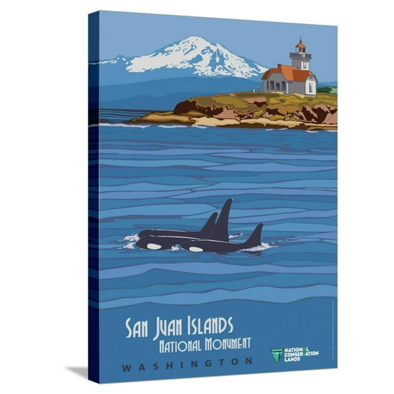 Art.com San Juan Islands National Monument Stretched Canvas Print Wall Art by Bureau of Land Management, 18" x 24"