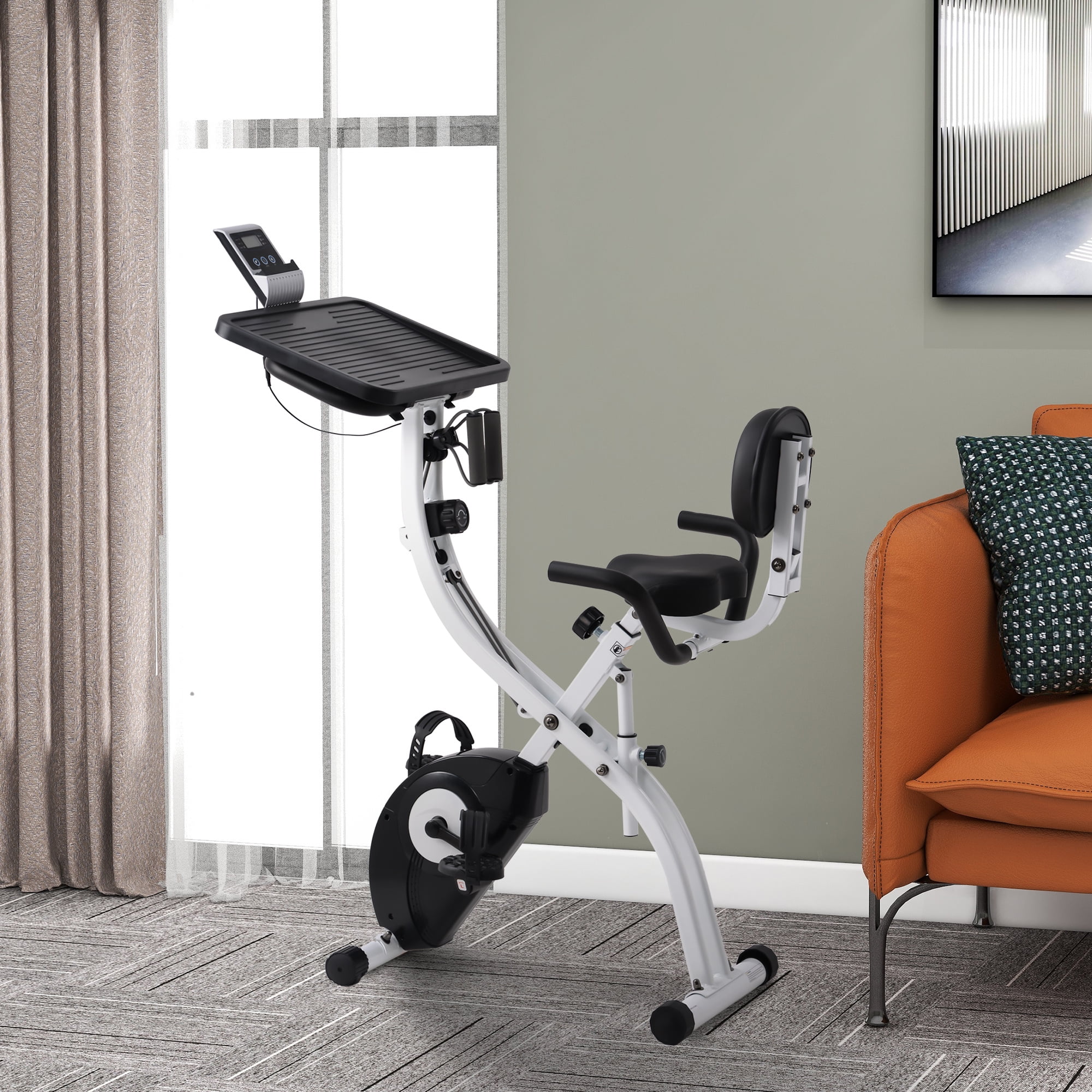 Bike from Fitness Exercise Bike Folding Easy to dismantle for Home with LCD 