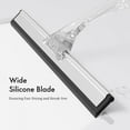 thumbnail image 4 of AmazerBath Shower Squeegee for Glass Doors, All-Purpose Squeegee with Suction Hook & Adhesive Hook, Clear Squeegee for Shower Glass, Windows, Mirrors, Tiles and Car Windows - 10 inches, Clear, 4 of 8